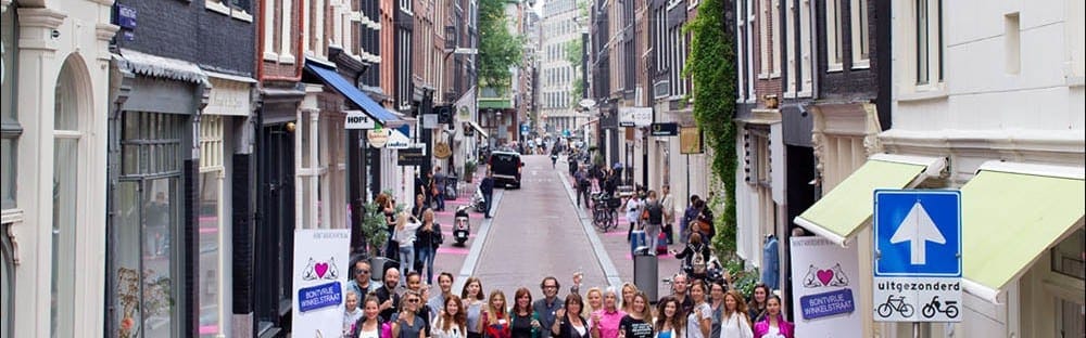Fur-free shopping street in Amsterdam
