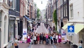 Fur-free shopping street in Amsterdam