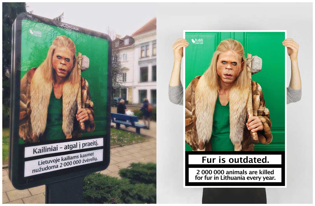 Poster campaign Fur is Outdated