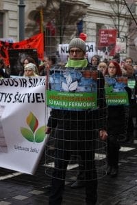 March against fur in Lithuania