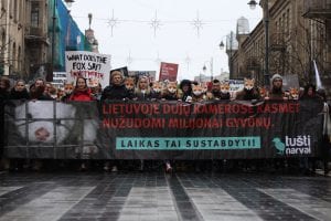 March against fur in Lithuania